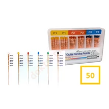 Guttapercha csúcsok, mércézett, -50