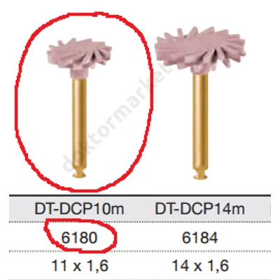 TWIST kompozit polírozó, kis fejű közepes 1 db