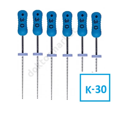Endo K-File , NITI, 6 db-  Kerr- tű 30 (21mm)