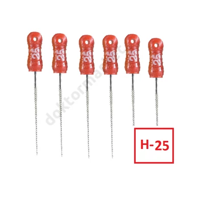 Endo H-File , NITI, 6 db-  Headstrom reszelő 25  (21mm)