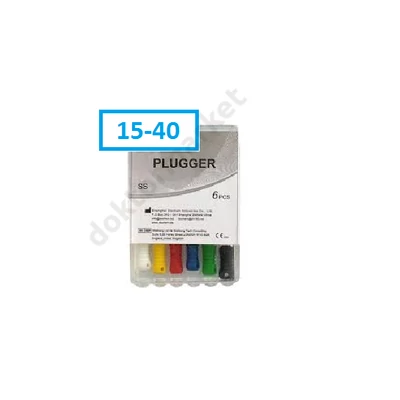 Endo Plugger-File, NITI, 6 db- 15-40 (25mm)