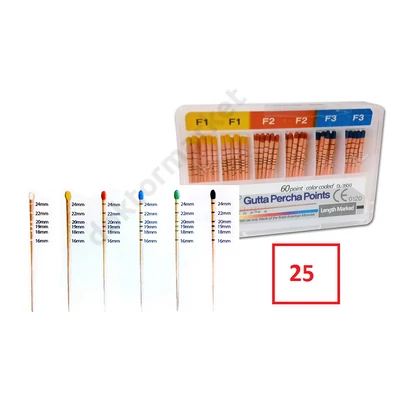 Guttapercha csúcsok,  -25