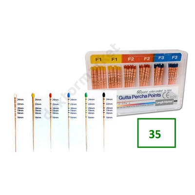 Guttapercha csúcsok,  -35