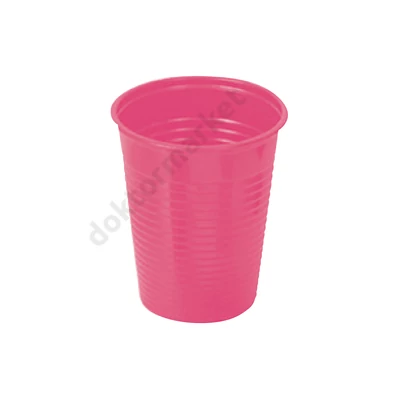 Műanyag pohár, 2dl, színes- magenta