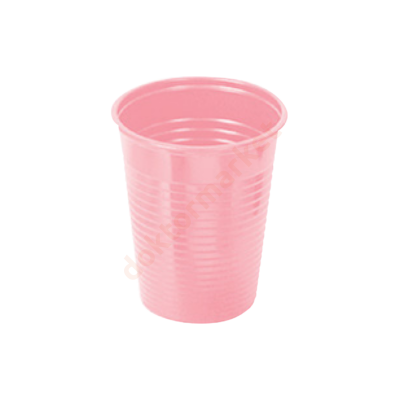 Műanyag pohár, 2dl, színes-rózsaszín