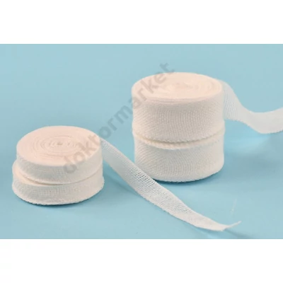 Nobatamp szegett géz csík, steril, 1cm* 5m