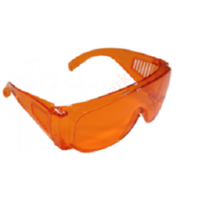 Védőszemüveg műanyag, narancs- fotopolimerizációs lámpához