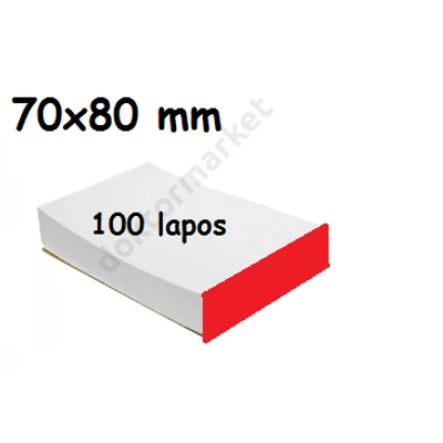 Keverőblokk 70x80 mm 100 lapos MB