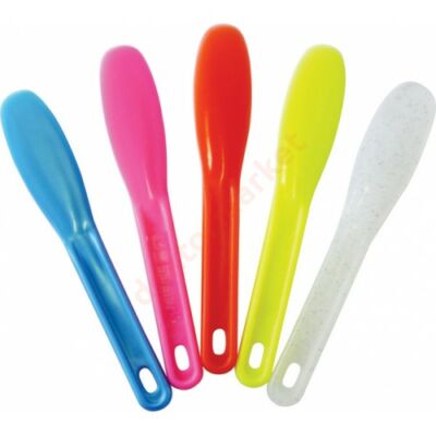 Keverő spatula, műanyag, színes