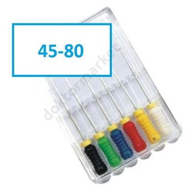 Endo Spreader-File , NITI, 6 db 45-80(25mm)